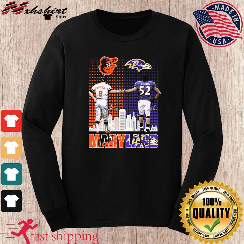 Cal Ripken and Ray Lewis Maryland signatures shirt, hoodie, sweater, long  sleeve and tank top