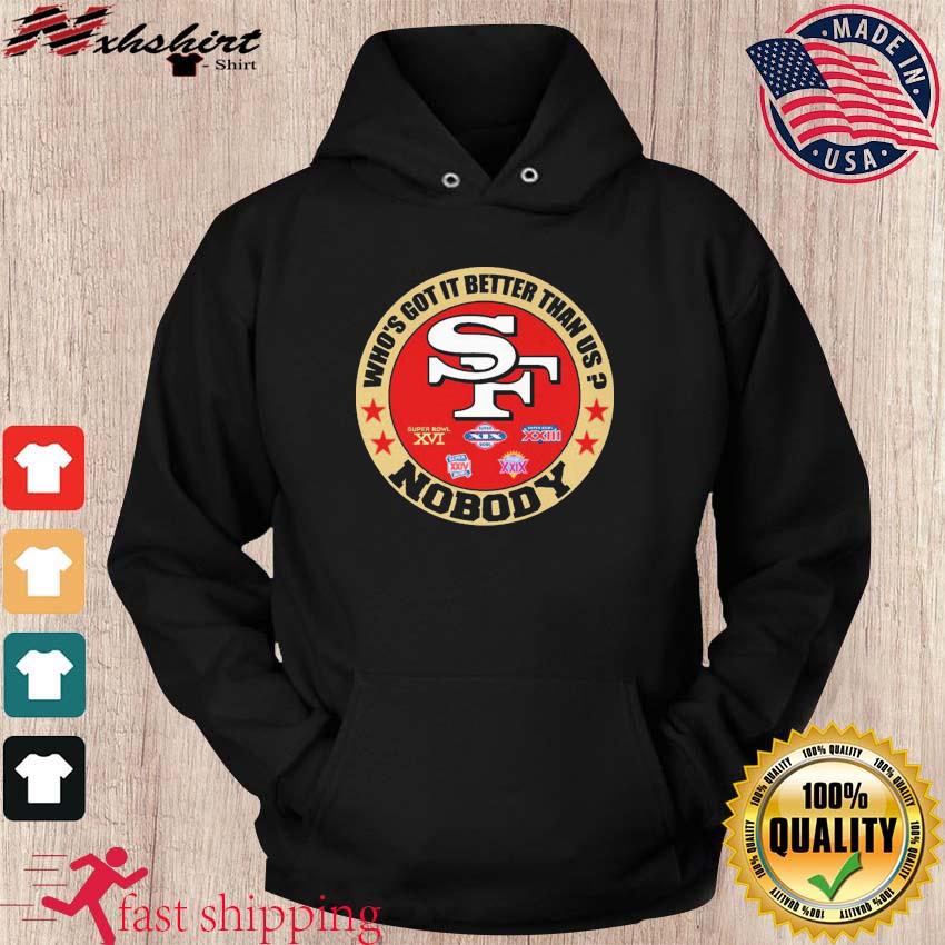 Official San Francisco 49ers who's got it better than us nobody