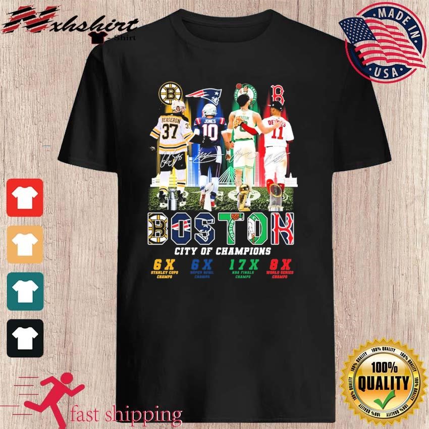 Boston Skyline Sports Teams Players City Of Champions Shirt