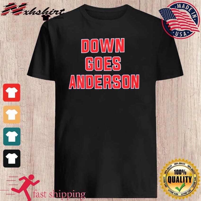 Down Goes Anderson Shirt Down Goes Anderson Tshirt Cleveland Guardians Jose  Ramirez Tim Anderson Shirt Baseball Fight Shirt - Trendingnowe