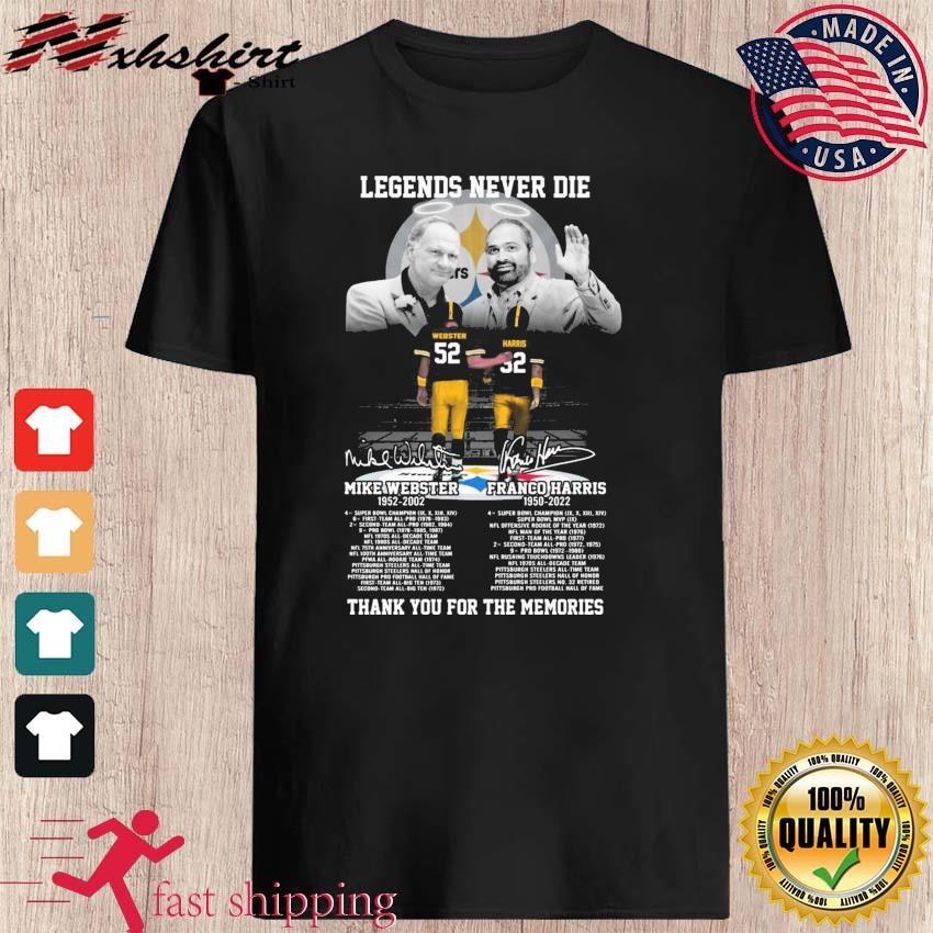 In memory of Franco Harris Pittsburgh Steelers vintage shirt, hoodie,  sweater, long sleeve and tank top