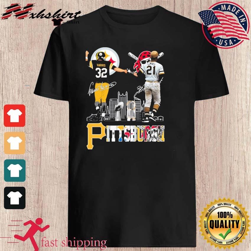 Franco Harris And Roberto Clemente Pittsburgh Sports Signatures Shirt,  hoodie, sweater, long sleeve and tank top