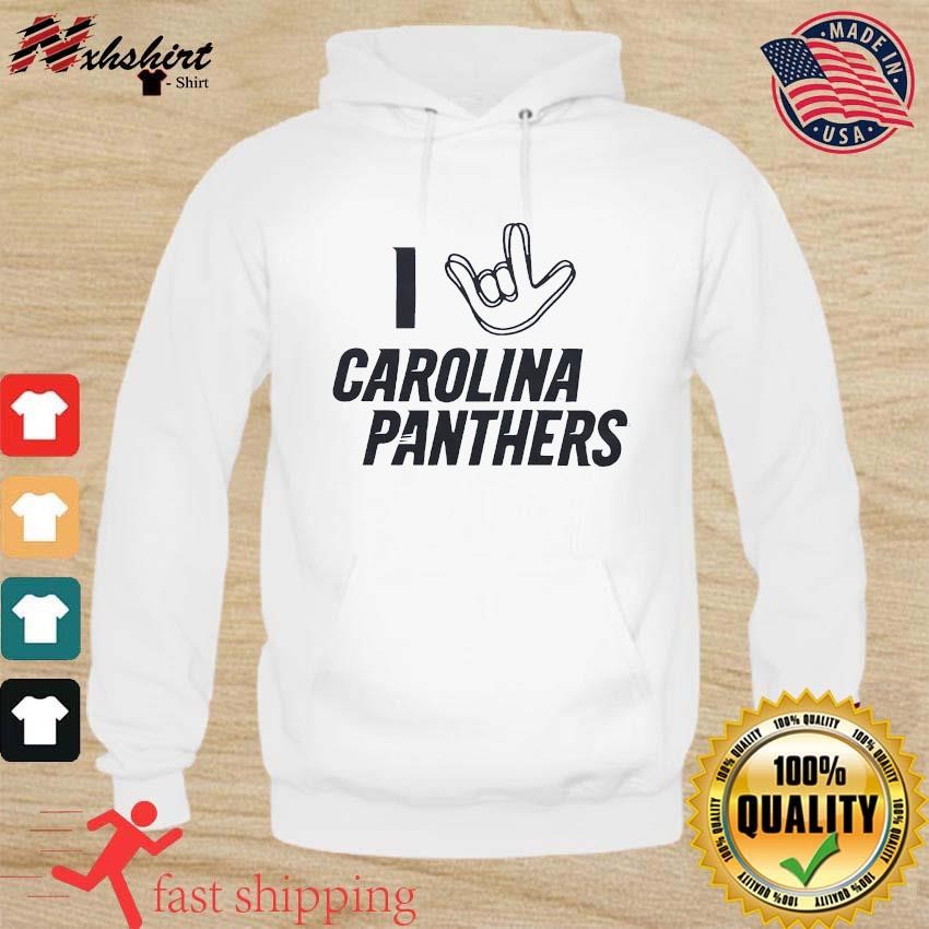 I Love Sign Carolina Panthers Shirt, hoodie, sweater, long sleeve