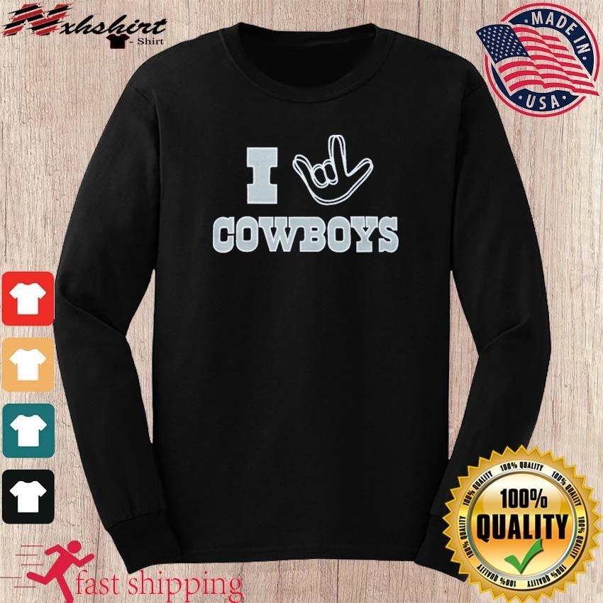 Men's Dallas Cowboys Merchandise Dallas Cowboys Blue Practice Hoodie Long  Sleeve T-Shirt