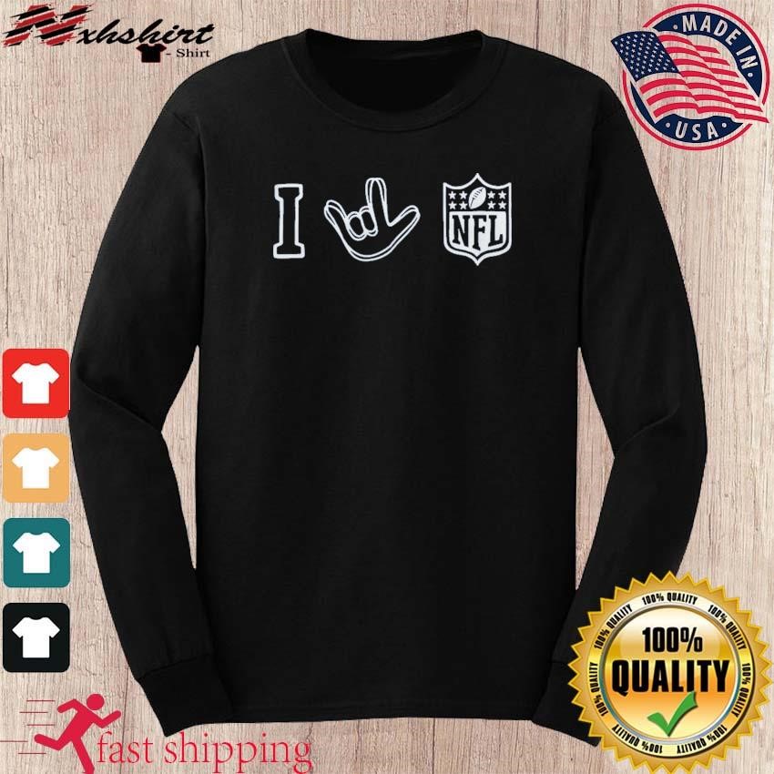 I Love Sign NFL Logo Shirt, hoodie, sweater, long sleeve and tank top