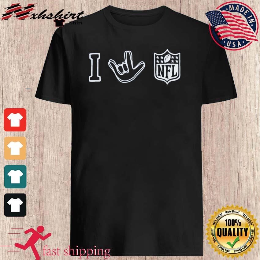 Love sign NFL logo 2023 shirt, hoodie, sweater and v-neck t-shirt