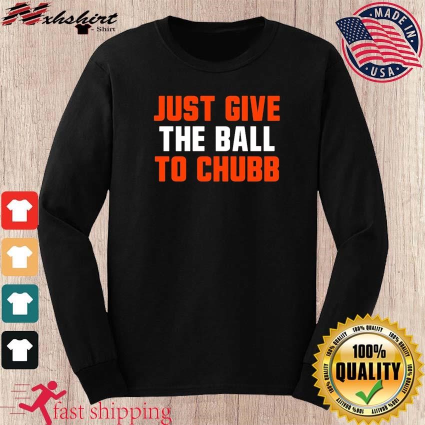 Cleveland Browns Nick Chubb Text Pic Long sleeve shirt