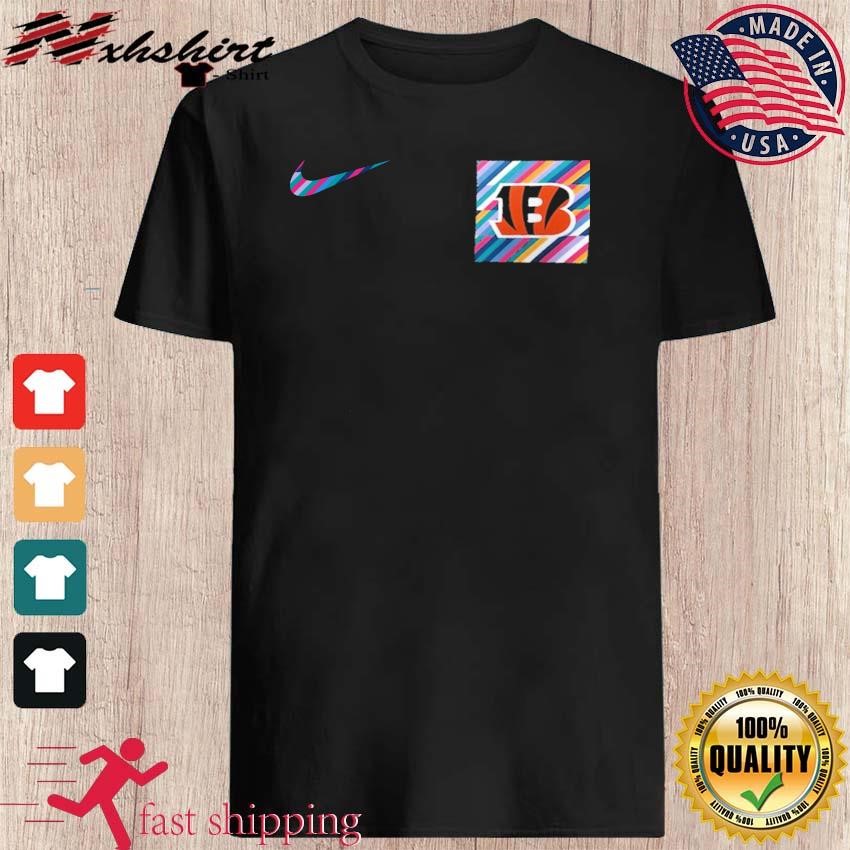 Nike Logo Cincinnati Bengals Shirt - High-Quality Printed Brand