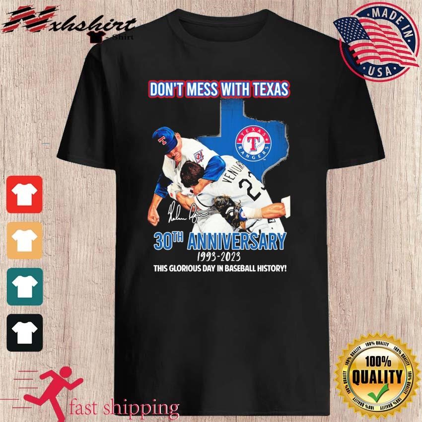 Nolan Ryan Fight Robin Ventura Don't Mess With Texas 30th Anniversary  1993-2023 Shirt - Teespix - Store Fashion LLC