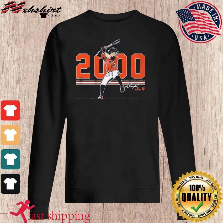 Official jose altuve 2000 hits houston T-shirt, hoodie, sweater, long  sleeve and tank top