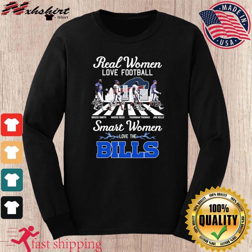 Real Women Love Football Smart Women Love The Buffalo Bills Abbey Road  Signatures Shirt, hoodie, sweater, long sleeve and tank top