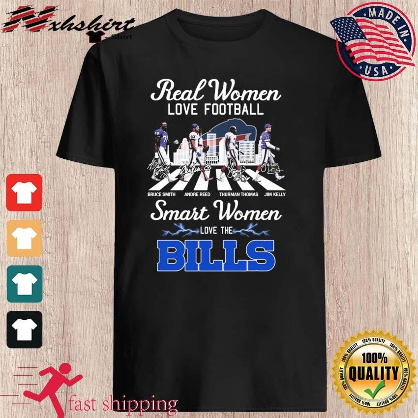 Real Women Love Football Smart Women Love The Buffalo Bills Abbey Road  Signatures Shirt, hoodie, sweater, long sleeve and tank top