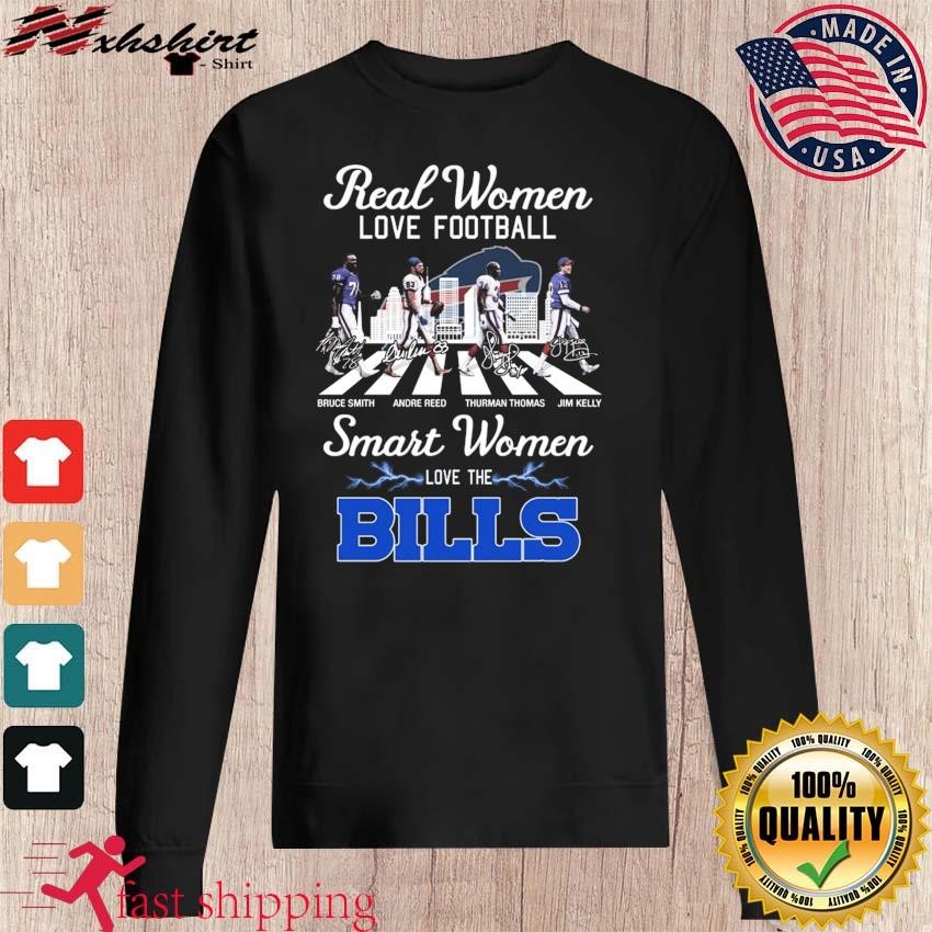 Official real Women Love Football Smart Women Love The Bills T