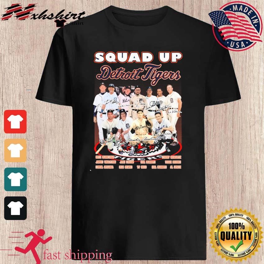 Official Squad Up Detroit Tigers Legends signatures shirt - Limotees