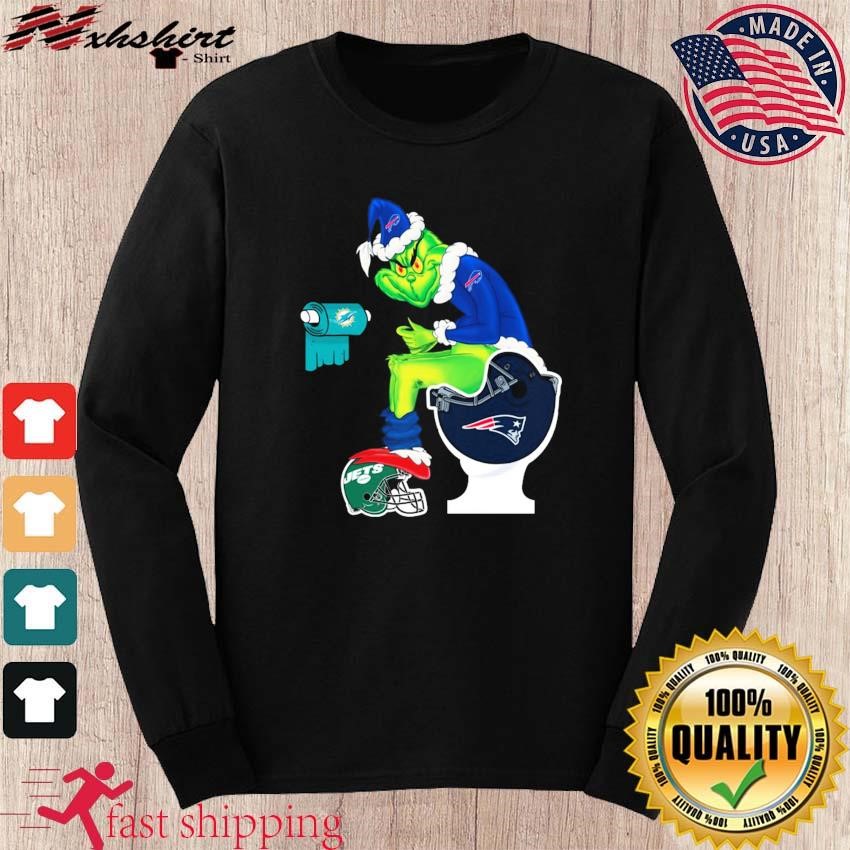 The Grinch Buffalo Bills Shitting On Toilet New England Patriots And Other  Teams Jets, Dolphins 2023 Christmas Shirt, hoodie, sweater, long sleeve and  tank top