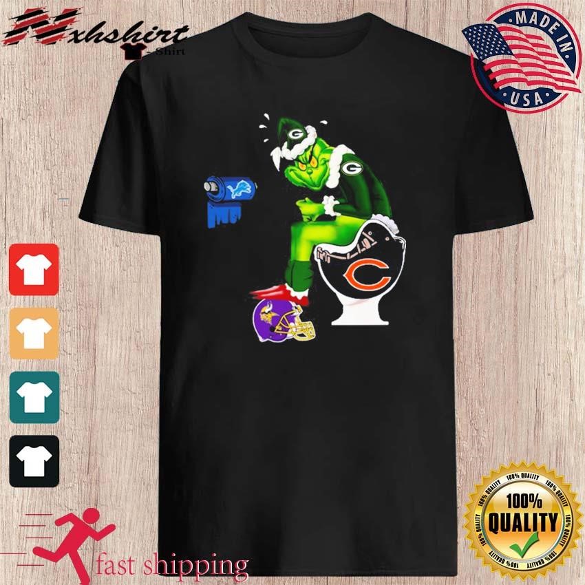 Thorshirts on X: The Grinch Green Bay Packers Shitting On Toilet Chicago  Bears And Other Teams 2023 Shirt Buy Link:  Home:    / X