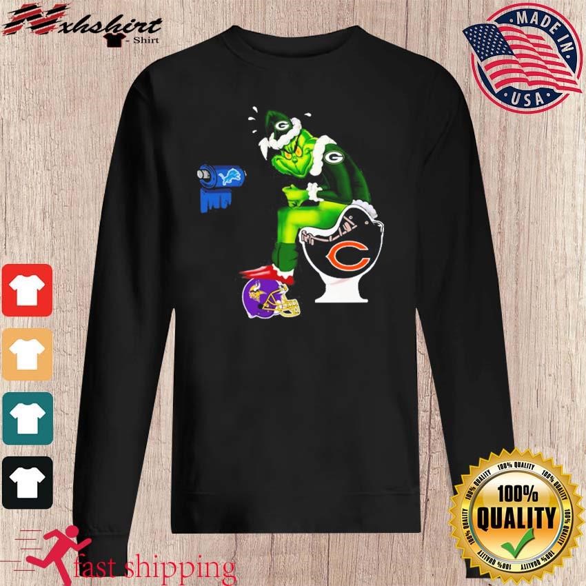 Thorshirts on X: The Grinch Green Bay Packers Shitting On Toilet Chicago  Bears And Other Teams 2023 Shirt Buy Link:  Home:    / X