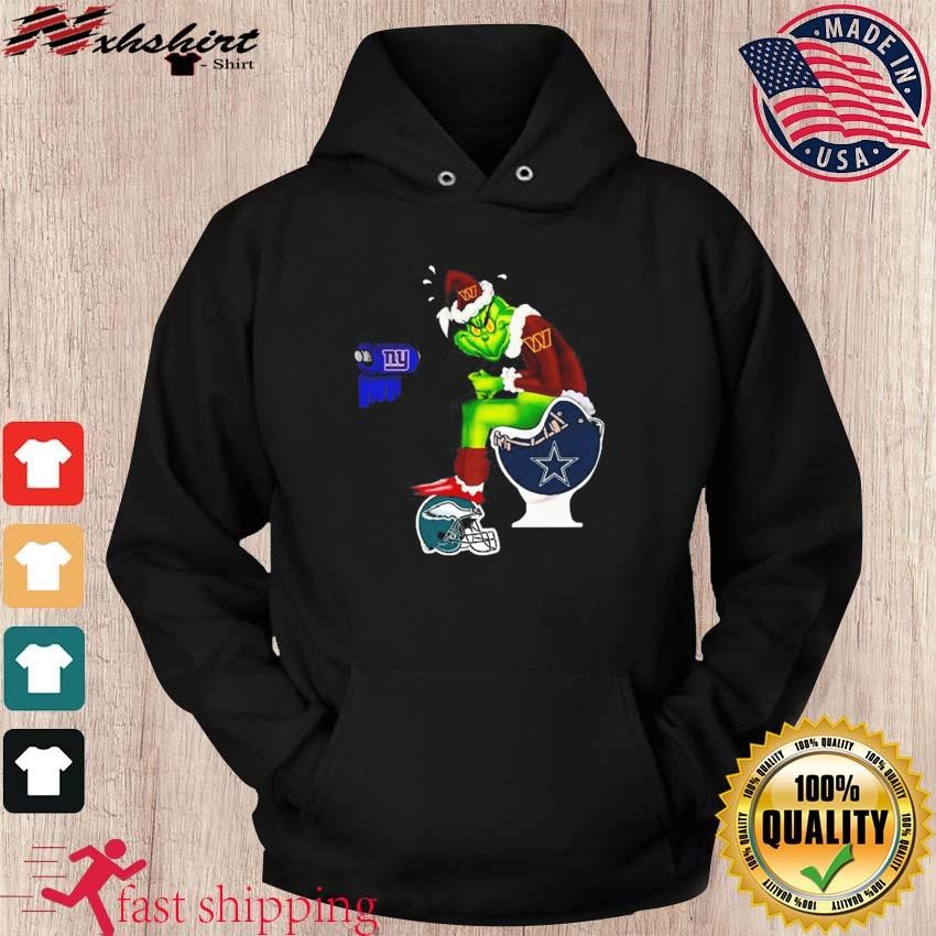 Santa Grinch Dallas Cowboys Toilet Christmas T-shirt, sweater, hoodie,  sweater, long sleeve and tank top