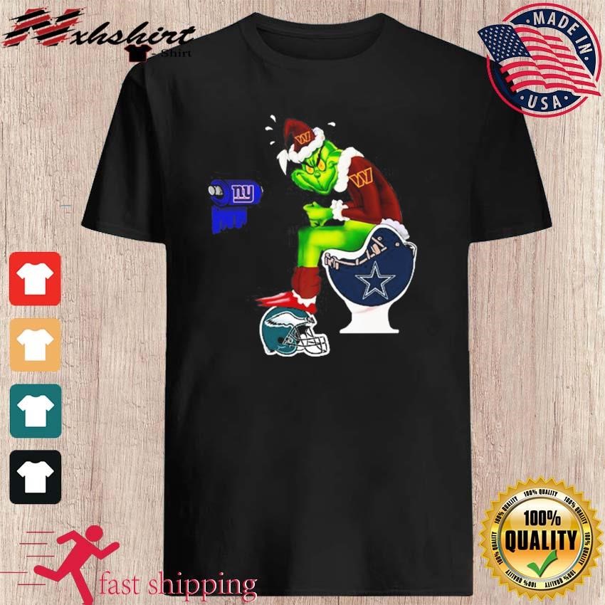 The Grinch Washington Commanders Shitting On Toilet Dallas Cowboys And  Other Teams Shirt, hoodie, sweater, long sleeve and tank top