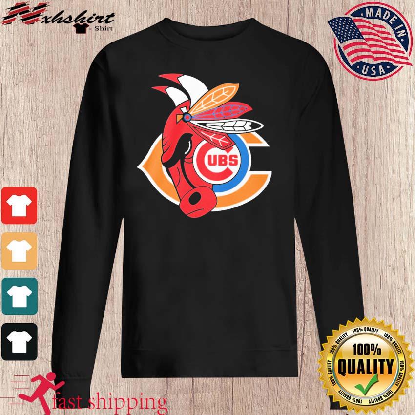 Chicago Cubs Bulls Bears Blackhawks logo shirt - Limotees