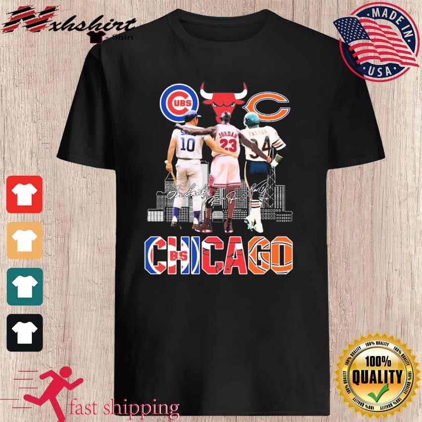 Chicago Sports Teams Ron Santo Walter Payton And Michael Jordan Signature  Shirt, hoodie, sweater, long sleeve and tank top