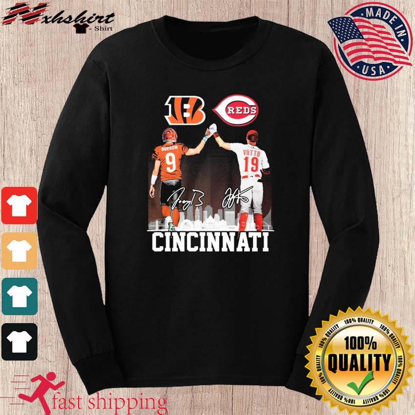 Joe Burrow No 9 Cincinnati Skyline Shirt in 2023