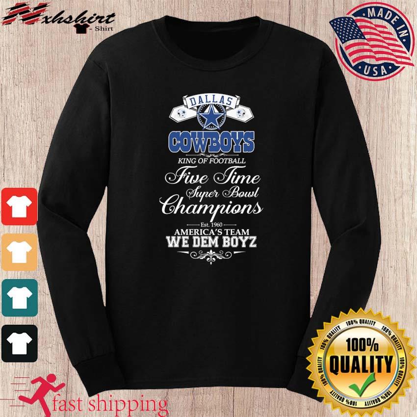 Dallas Cowboys Five Time Super Bowl Champions 2023 T Shirt