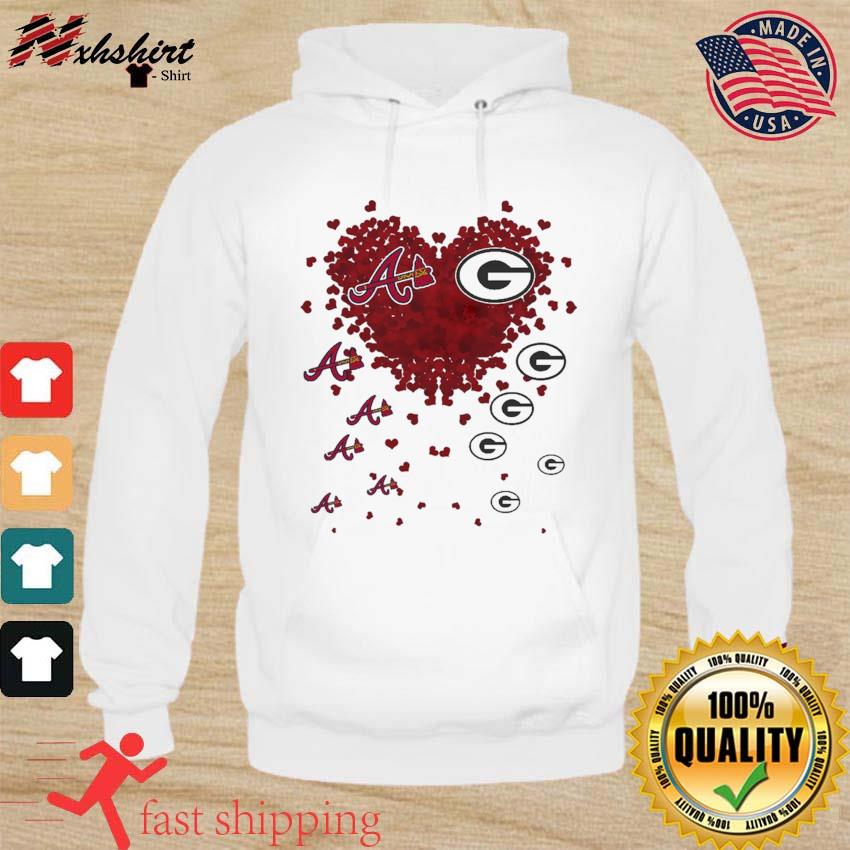 Hearts Atlanta Braves And Green Bay Packers Shirt, hoodie, sweater, long  sleeve and tank top