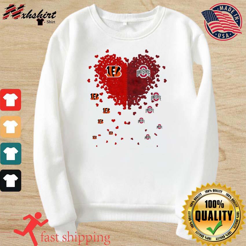 Kansas city Chiefs diamond heart love shirt, hoodie, sweater, long