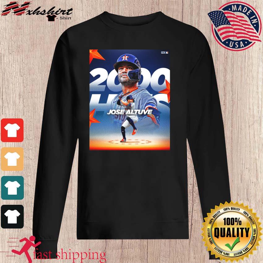 Houston Astros Jose Altuve 2000 Hits MLB Shirt, hoodie, sweater