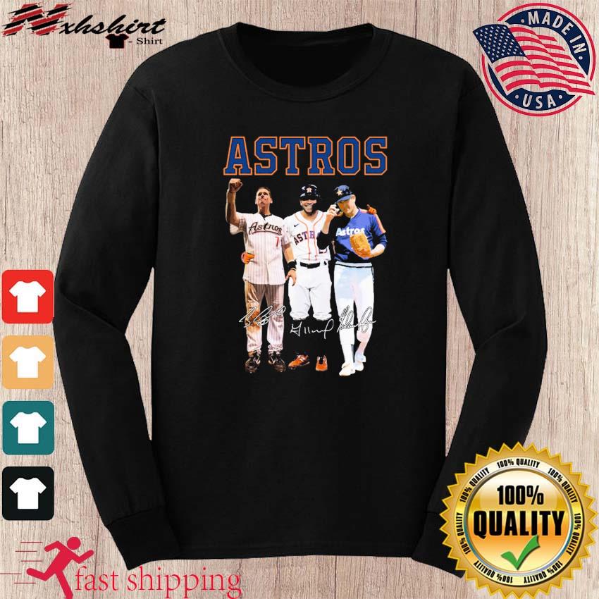 Houston Astros Legends Craig Biggio Jeff Bagwell And Jose Altuve Signatures  Shirt - Teespix - Store Fashion LLC