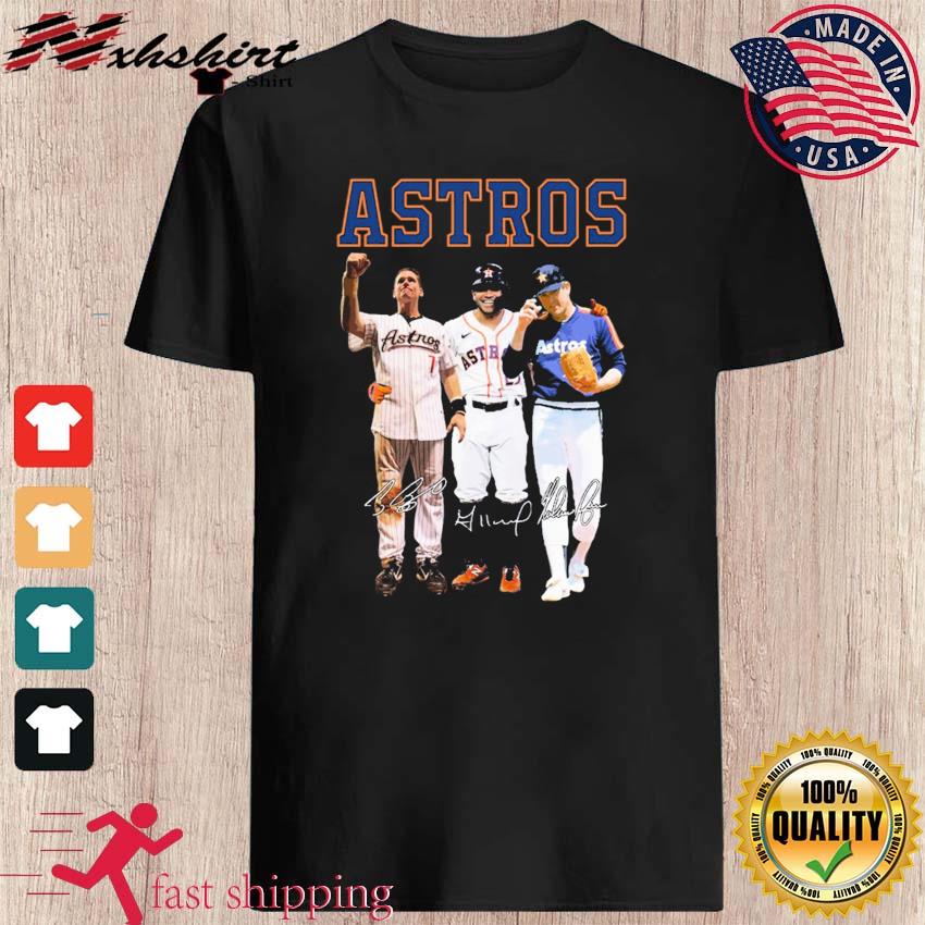 Houston Astros Legends Craig Biggio Jeff Bagwell And Jose Altuve Signatures  Shirt, hoodie, sweater, long sleeve and tank top