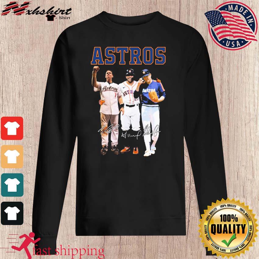 Houston Astros Legends Craig Biggio Jeff Bagwell And Jose Altuve Signatures  Shirt, hoodie, sweater, long sleeve and tank top