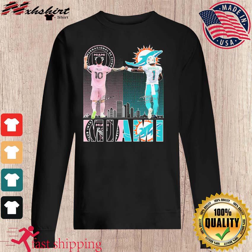 Inter Miami Messi And Dolphins Tagovailoa City Champions Shirt, hoodie,  sweater, long sleeve and tank top