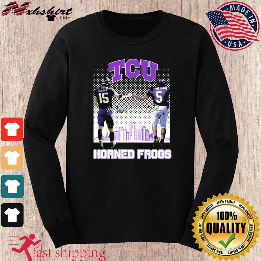 TCU Horned Frogs Max Duggan Vs LaDainian Tomlinson Signatures shirt,  hoodie, sweater, long sleeve and tank top