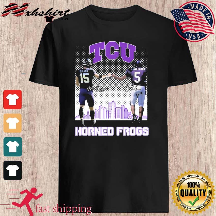 TCU Horned Frogs Max Duggan Vs LaDainian Tomlinson Signatures shirt,  hoodie, sweater, long sleeve and tank top