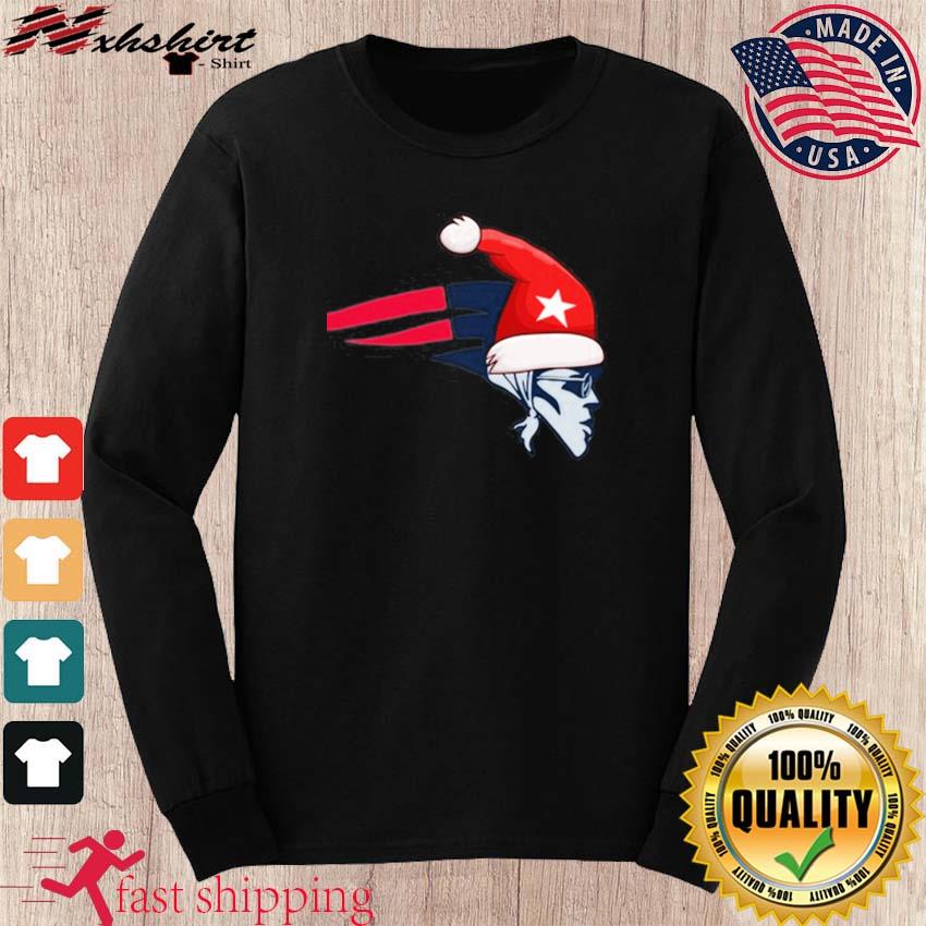 New England Patriots Santa Hat Logo Christmas Shirt, hoodie, sweater, long  sleeve and tank top