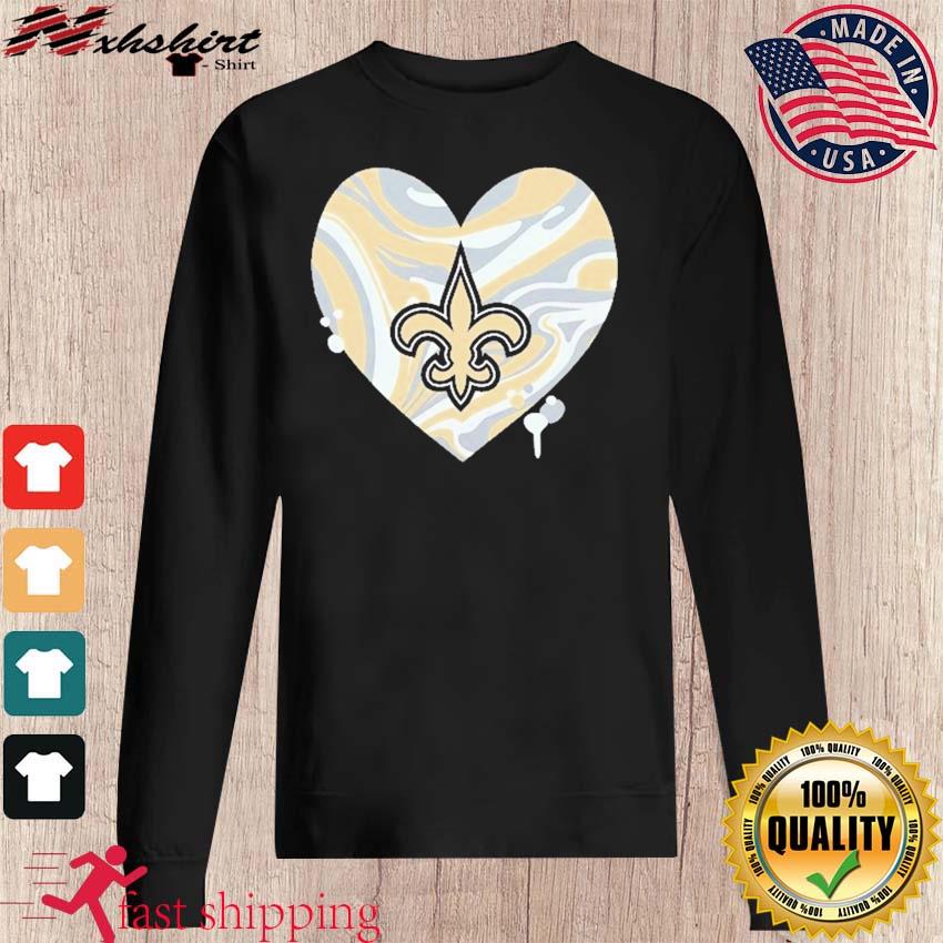 New Orleans Saints Heart Dolman Shirt, hoodie, sweater, long