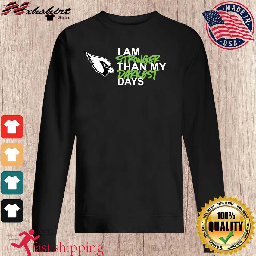 Arizona Cardinals I Am Stronger Than My Darkest Days Shirt - Peanutstee