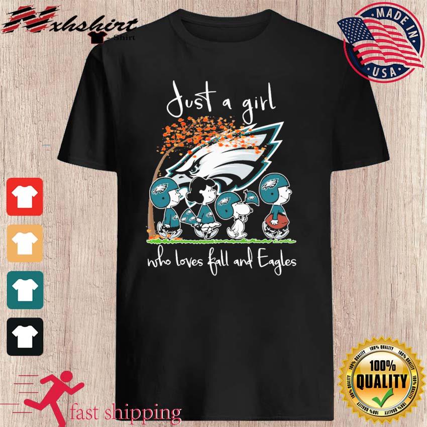 Just A Girl Who Loves Fall And Philadelphia Eagles Unisex T-Shirt