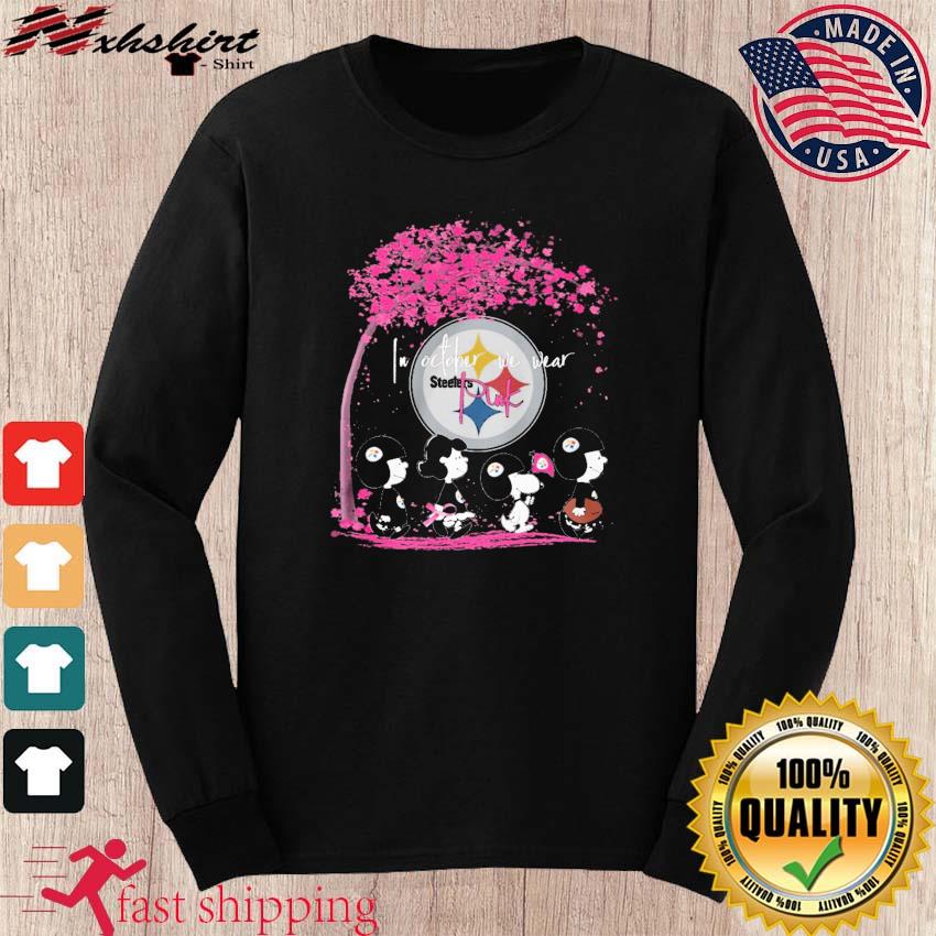 The Peanut Pittsburgh Steelers Christmas tree Merry Christmas shirt,  hoodie, sweater, long sleeve and tank top