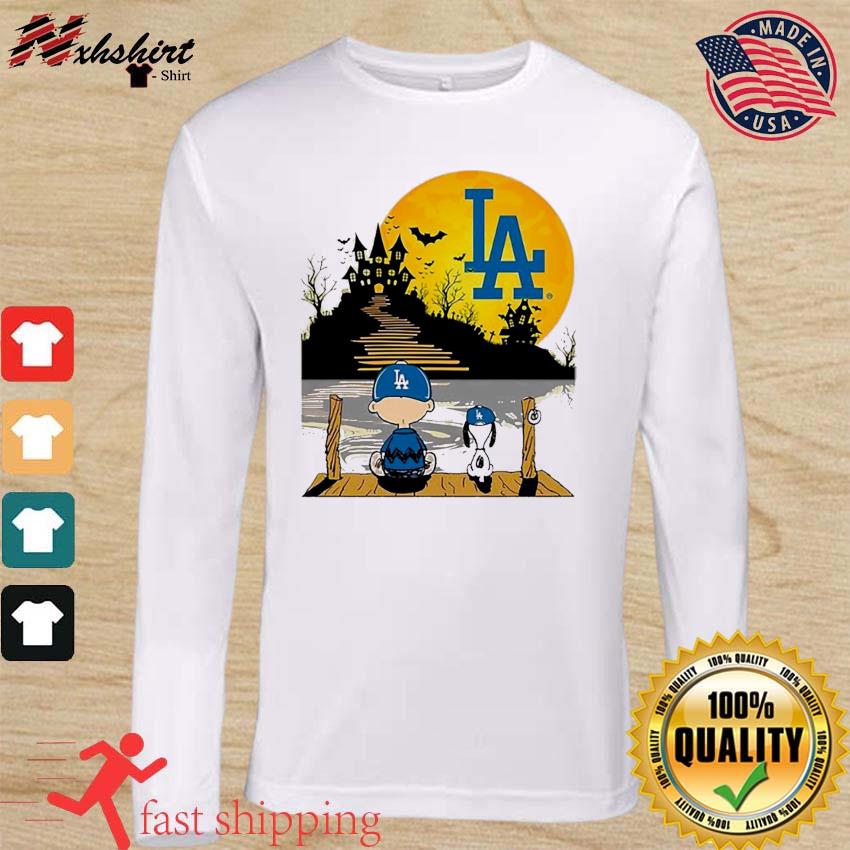 Peanuts Charlie Brown And Snoopy Playing Baseball Los Angeles Dodgers  T-shirt, hoodie, sweater, long sleeve and tank top