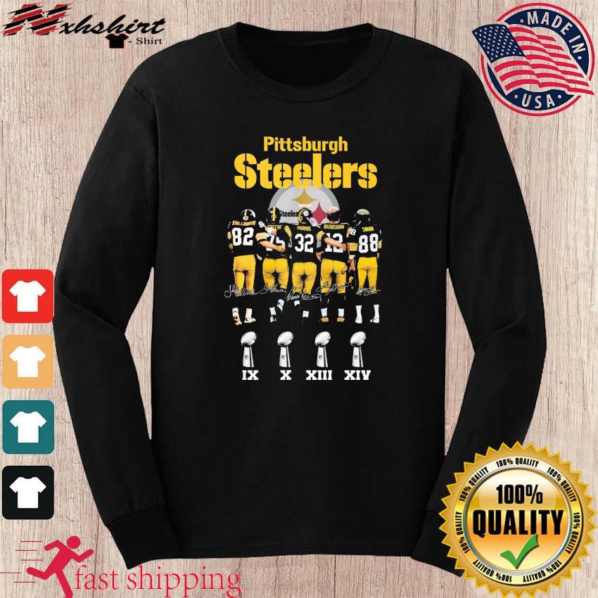 Official pittsburgh Steelers stallworth greene Harris bradshaw swann T-shirt,  hoodie, sweater, long sleeve and tank top