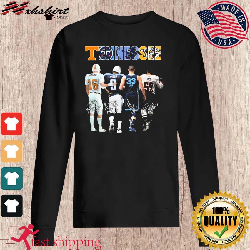 Tennessee Sports Teams Manning Steve McNair Marc Gasol And Roman Josi  Signatures shirt, hoodie, sweater, long sleeve and tank top