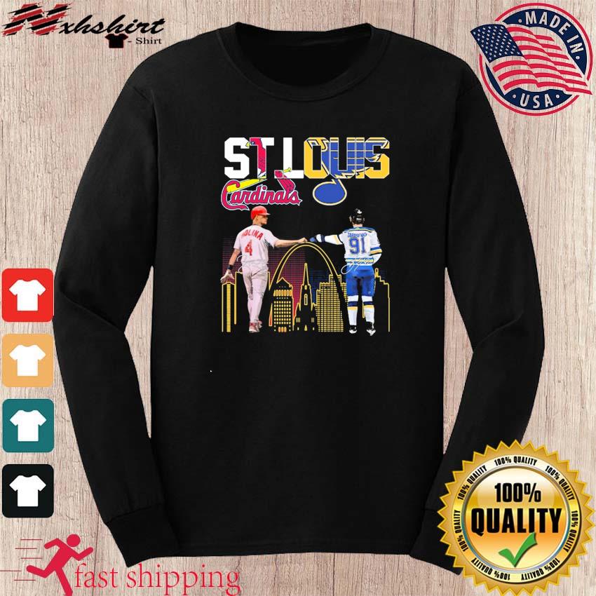 St. Louis Cardinals Molina St. Louis Blues O'Reilly Signatures Shirt,Sweater,  Hoodie, And Long Sleeved, Ladies, Tank Top