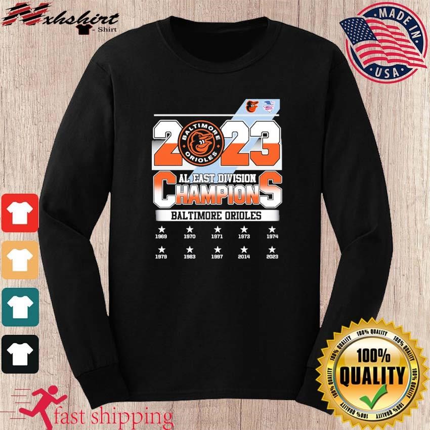 AL East Division Champions 2023 Baltimore Orioles shirt, hoodie, sweater,  long sleeve and tank top