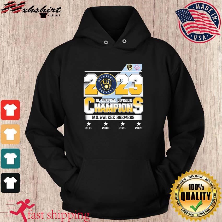 NL Central Divison Champions Milwaukee Brewers 2011 2018 2021 2023 T-Shirt  - ReviewsTees