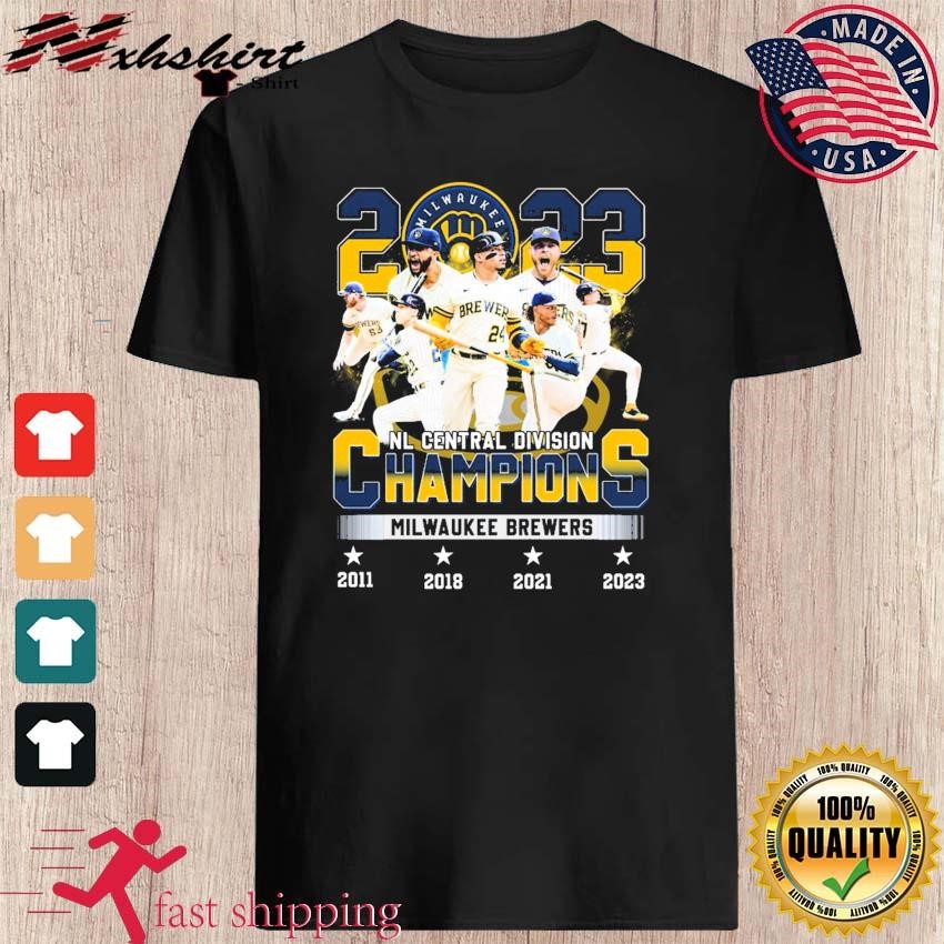 2023 NL Central Division Champions Milwaukee Brewers Team shirt