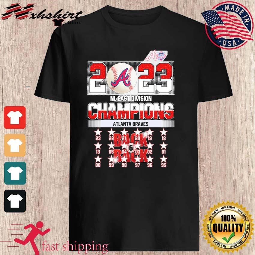 2023 NL east division champions Atlanta Braves Football shirt