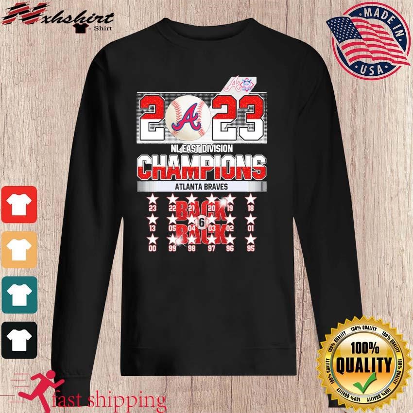 Atlanta Braves back to back NL East division champions 2023 shirt